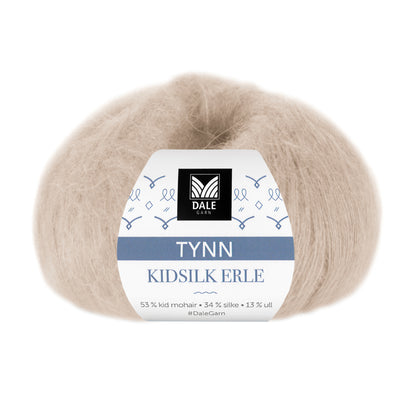 Tynn Kidsilk Erle - Dale Garn - Mohairgarn