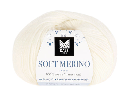 Dale Garn Soft Merino Hvit med banderol