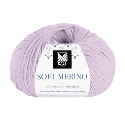 Dale Garn Soft Merino Lys lilac med banderol