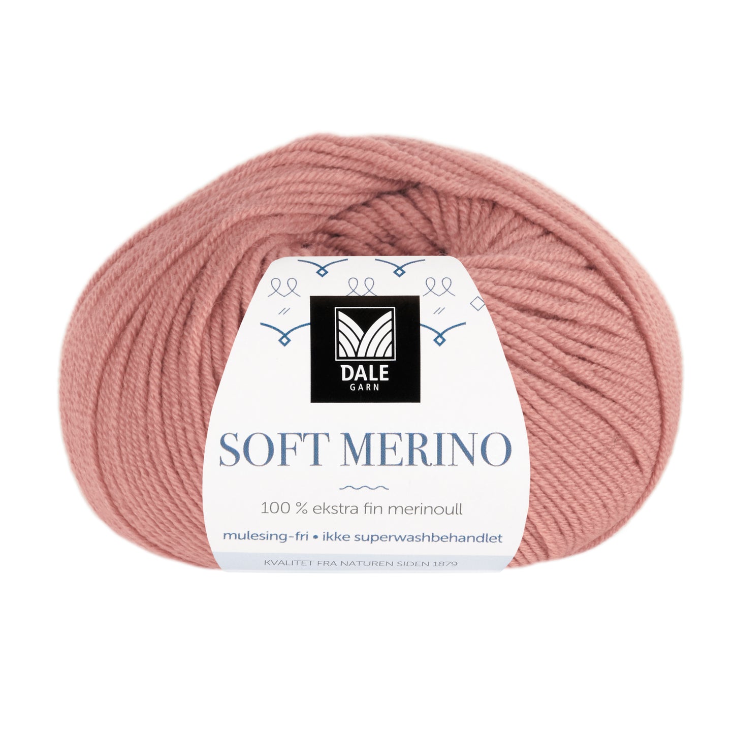 Dale Garn Soft Merino Dus rose med banderol
