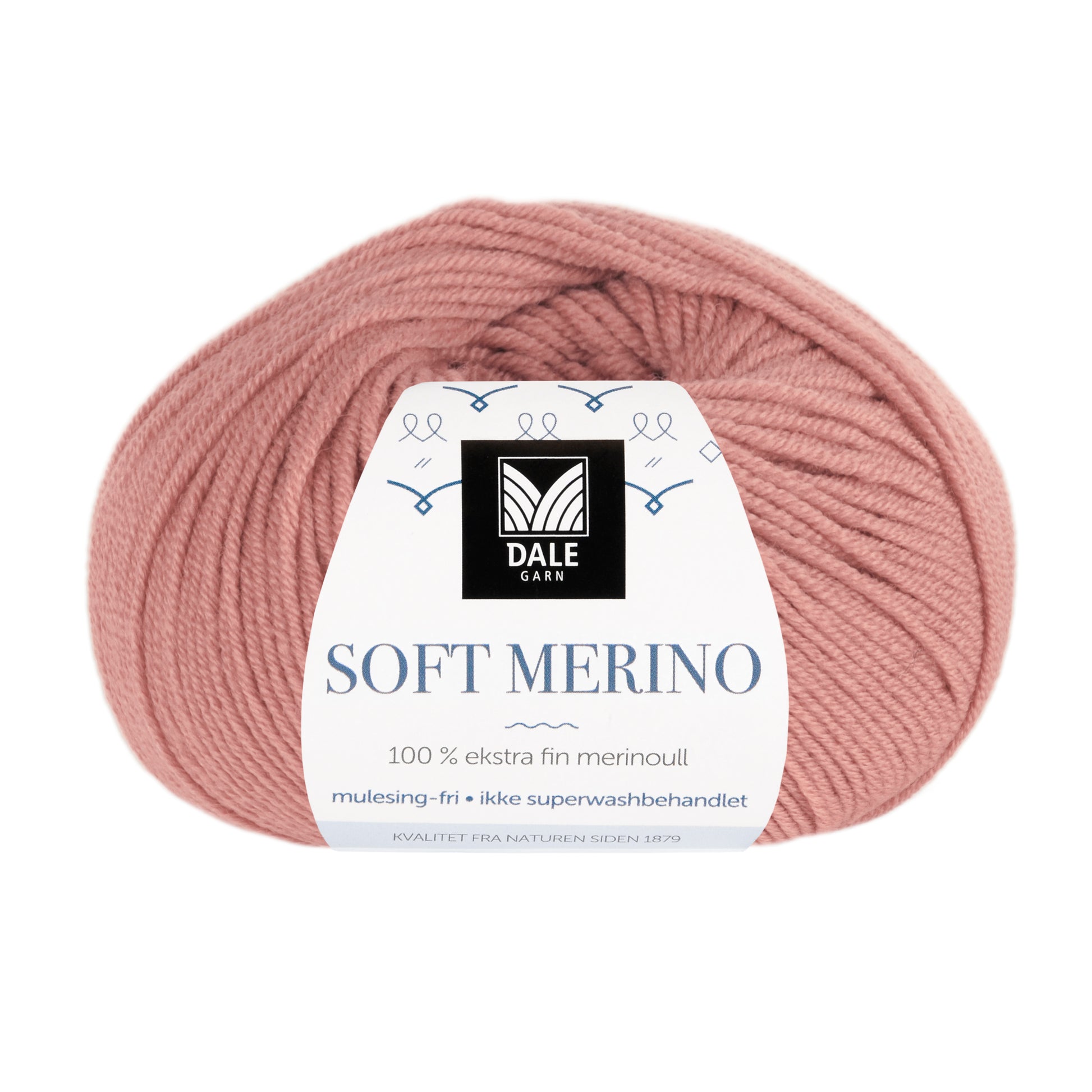 Dale Garn Soft Merino Dus rose med banderol