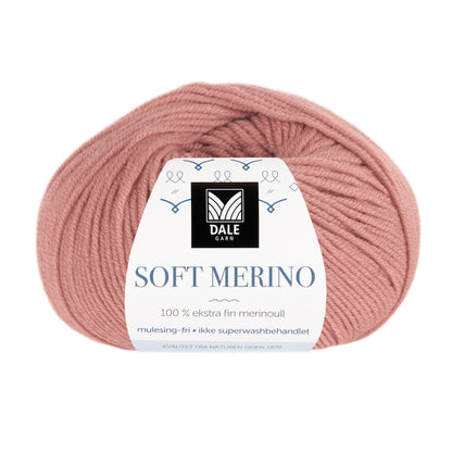 Dale Garn Soft Merino Dus rose med banderol