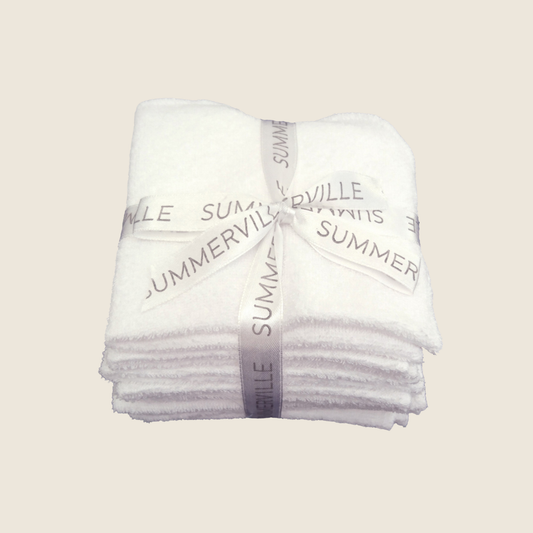 Vaskekluter hvite GOTS