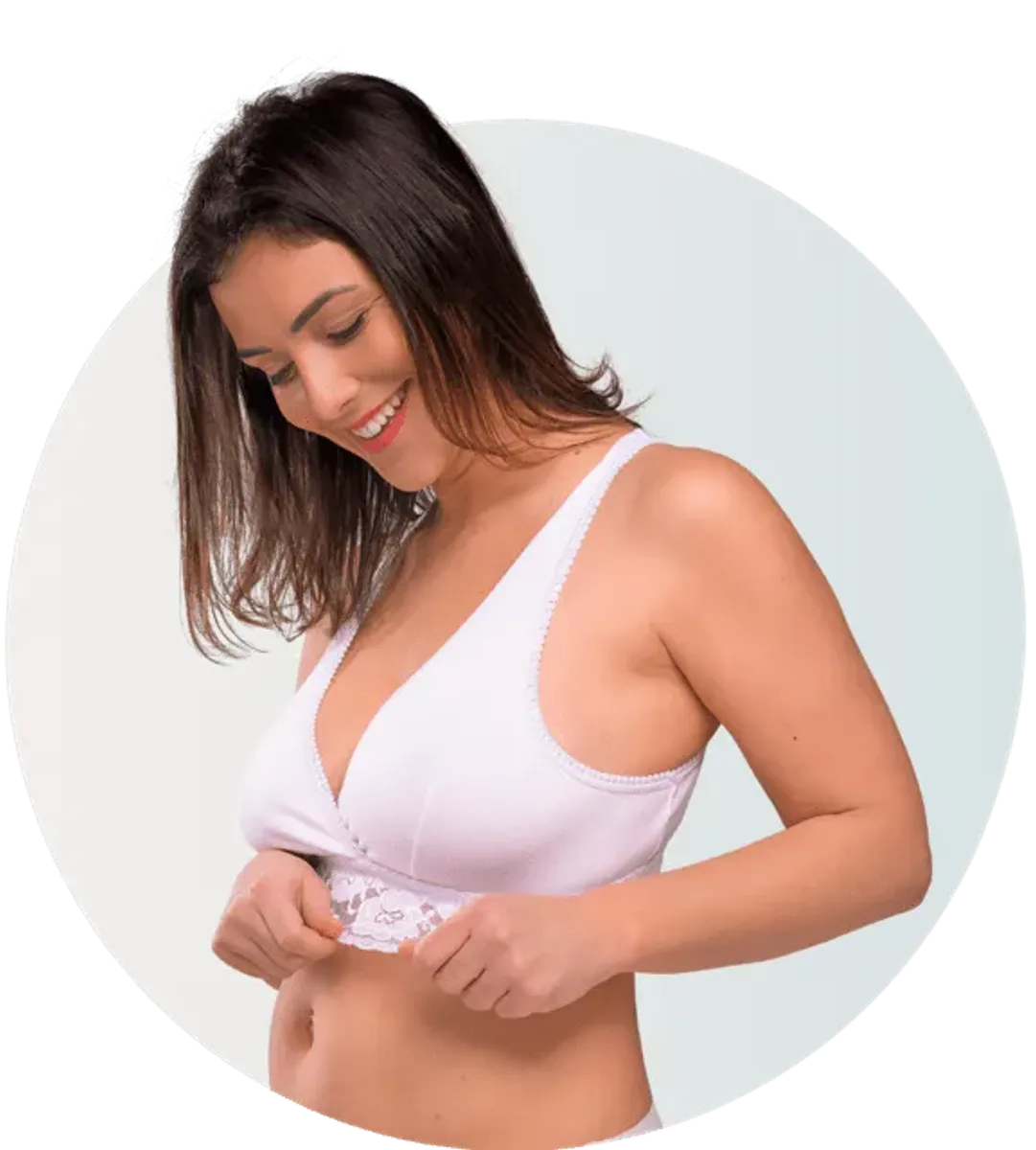 Amme-BH til natt. Denne amme-bhen er god å sove i. Bedre for ryggen uten spiler som gnager. Enkel amme-bh.