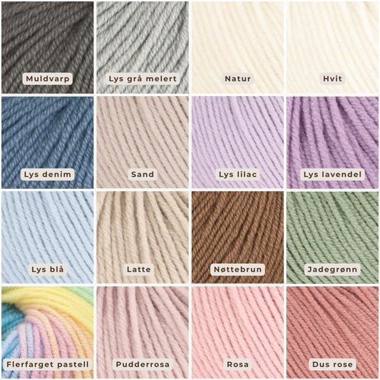 Farger i Dale Garn Soft Merino 