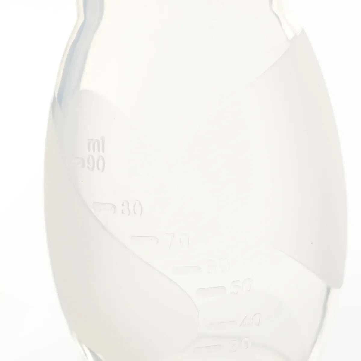 Flow Manuell brystpumpe som måler hvor mye melk du har samlet opp. 100% silikon.