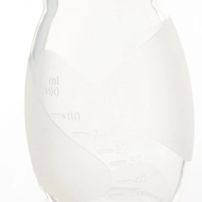 Flow Manuell brystpumpe som måler hvor mye melk du har samlet opp. 100% silikon.