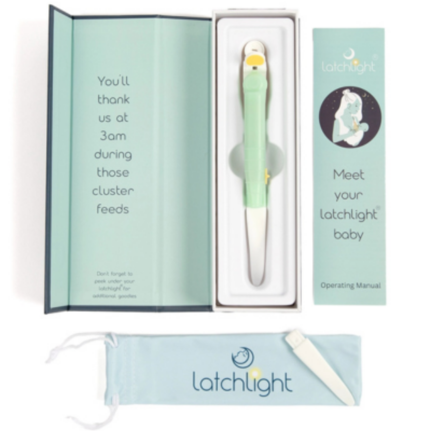 Bilde av LatchLight inni boksen