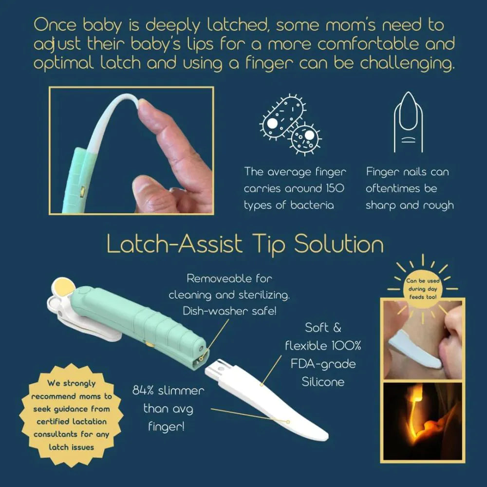 Hvordan LatchLight hjelper babyen med å få riktig sugetak under amming