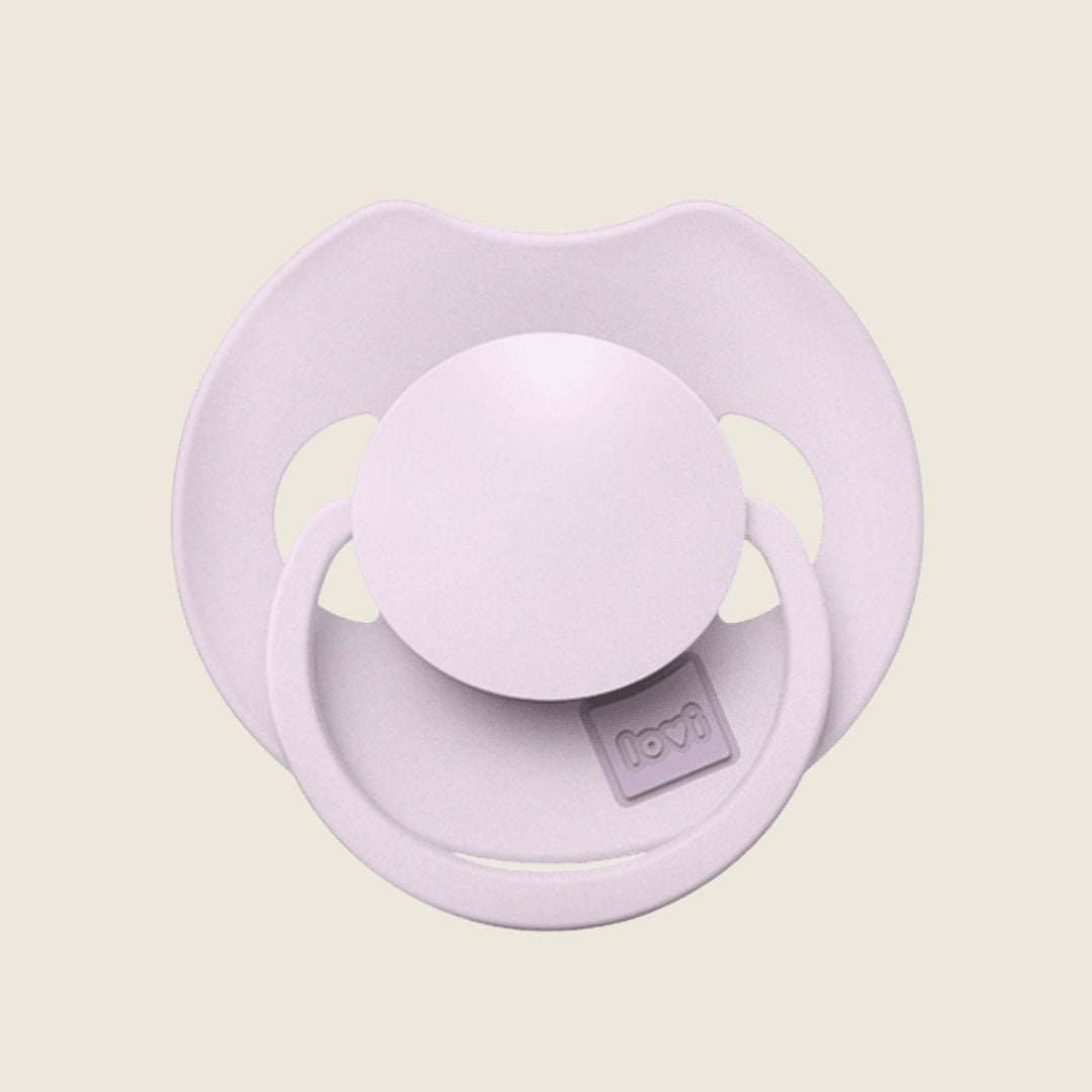 LOVI Prime Dynamisk smokk 0-6 mnd i fargen Lilac – silikonsmokk utviklet med logopeder