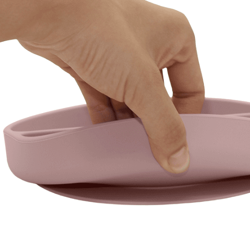 Summerville Organic tallerk i silikon kan festes til bordet