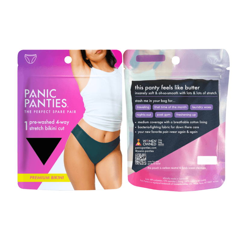 Myk og behagelig truse fra Panic Panties som kan vaskes på høy temperatur og brukes igjen og igjen.