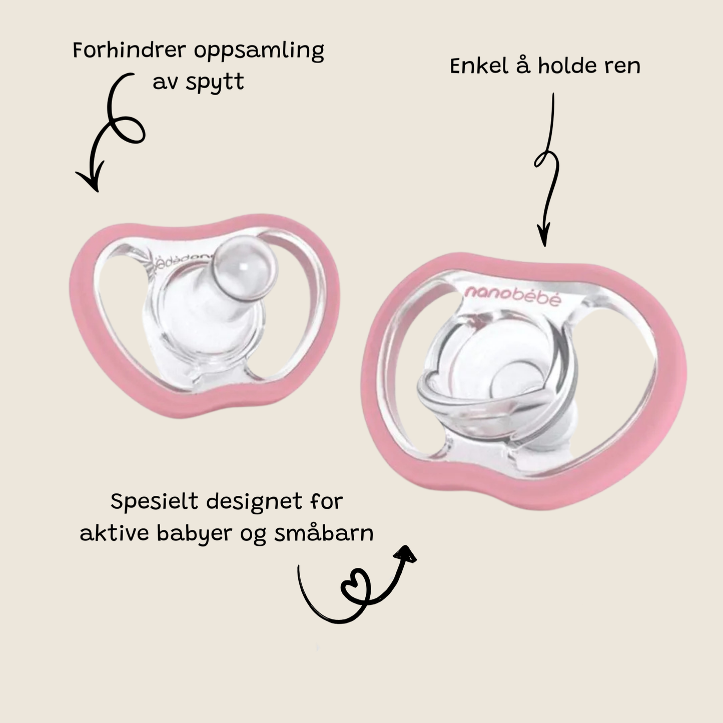 Nanobébé Active Flexy Pacifier - 4-pakning smokk (4 mnd+)