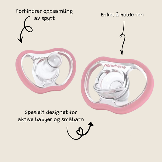 Nanobébé Active Flexy Pacifier - 4-pakning smokk (4 mnd+)