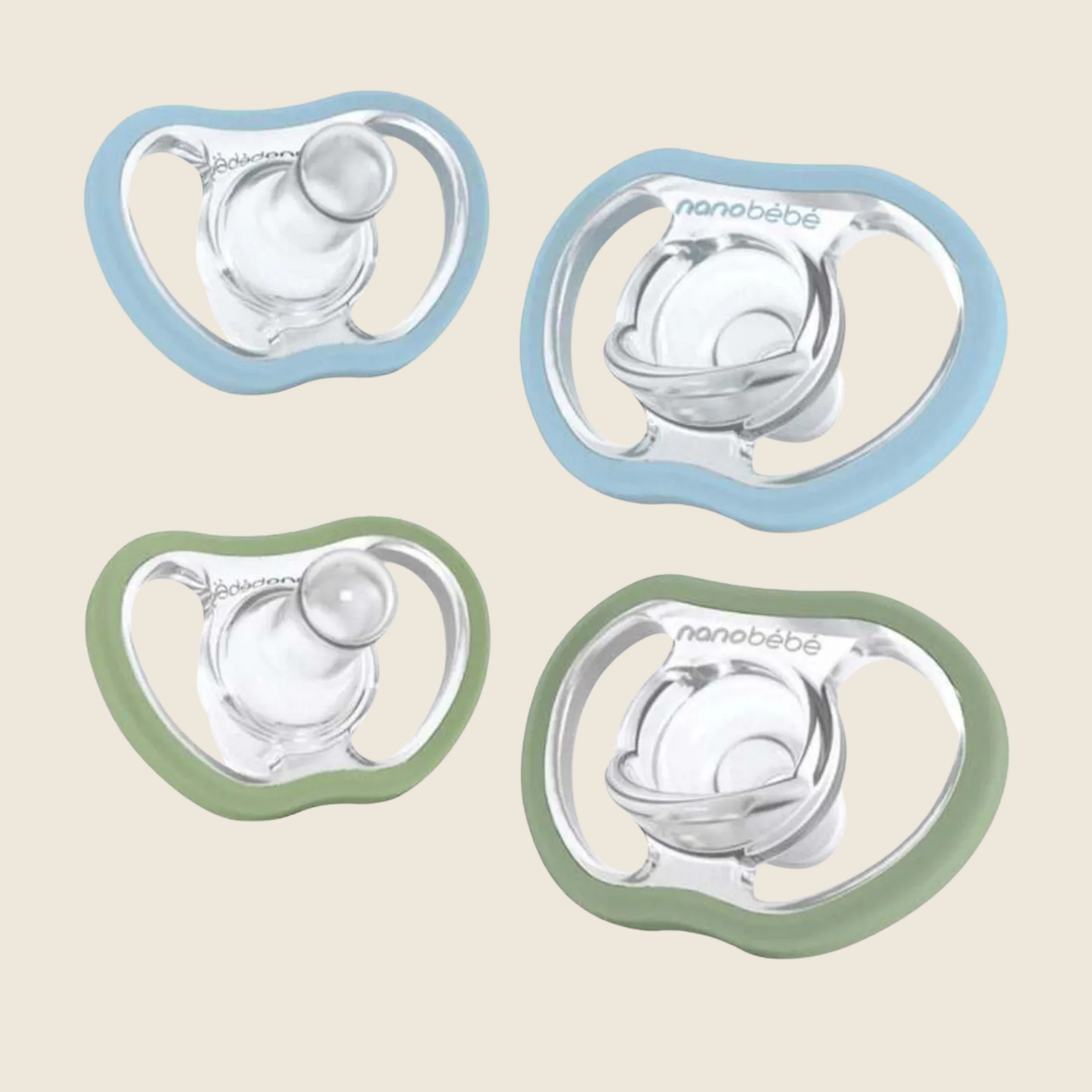 Nanobébé Active Flexy Pacifier - 4-pakning smokk (4 mnd+)