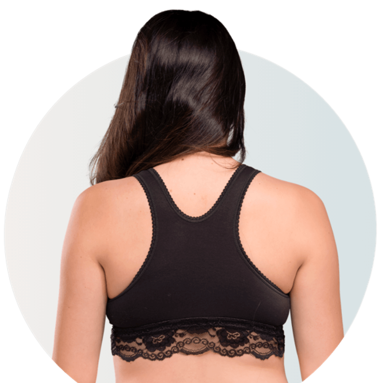 Behagelig amme-bh som du kan sove i uten spiler og hekter. Bh som er enkel å amme i og laget av økologisk bomull.