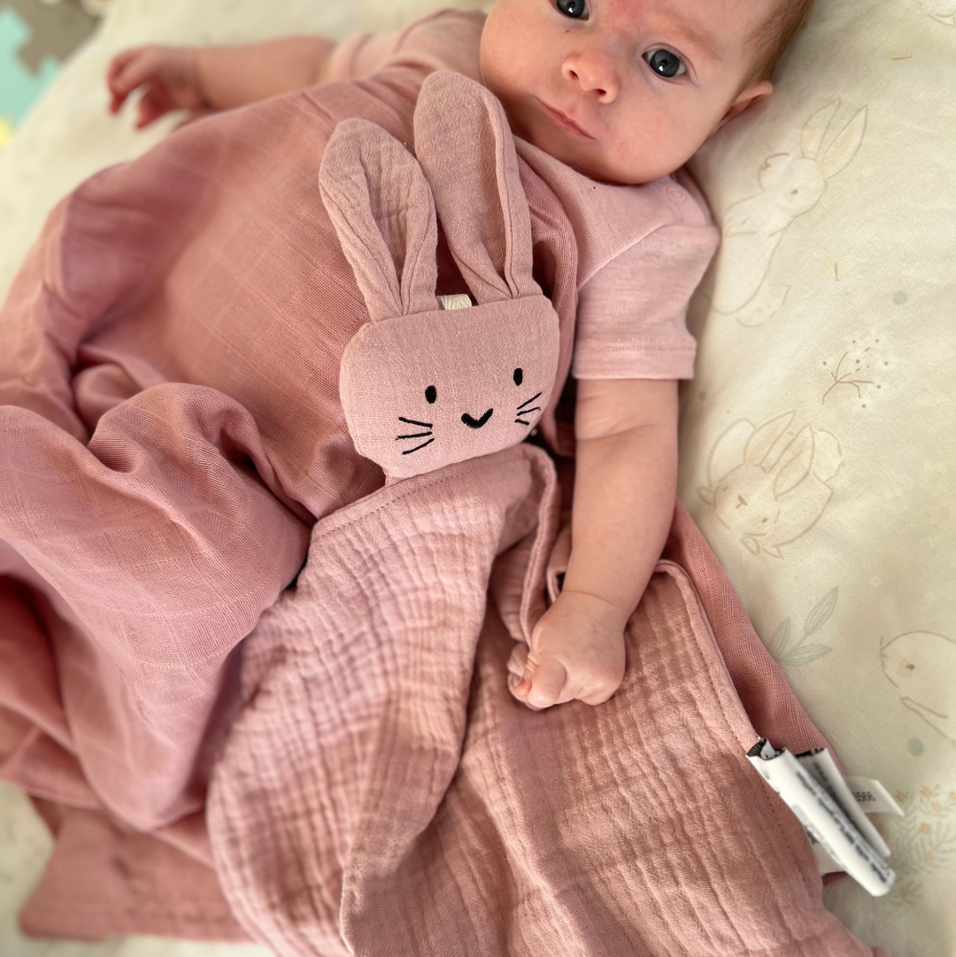 Rosa koseklut Kanin fra Summerville Oranic i bruk