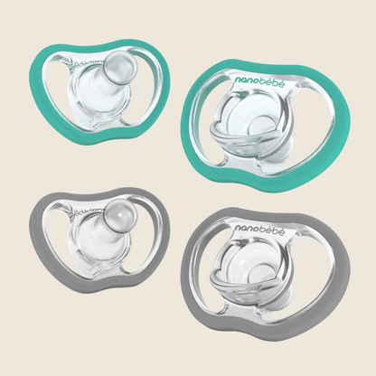 Nanobébé Active Flexy Pacifier - 4-pakning smokk (4 mnd+)