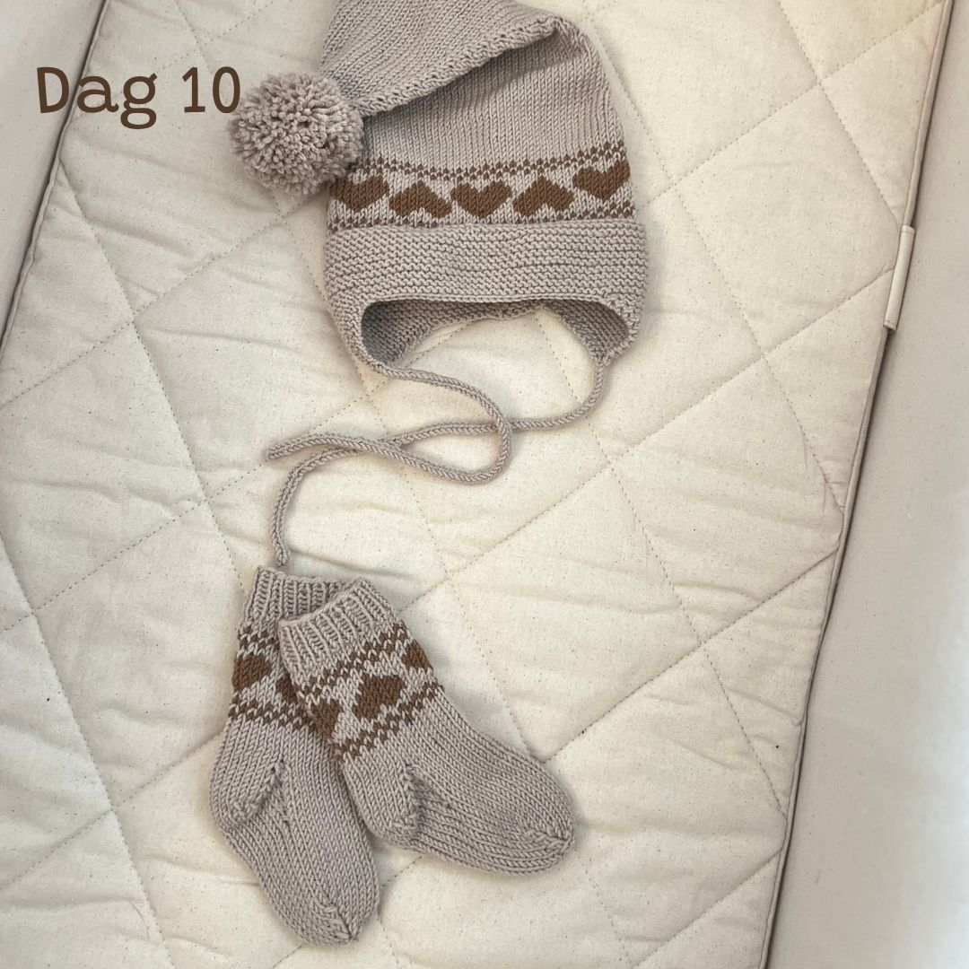 Tell ned til jul med Vesleskattens julekalender, strikkekalender, adventskalender for strikkere dag 10