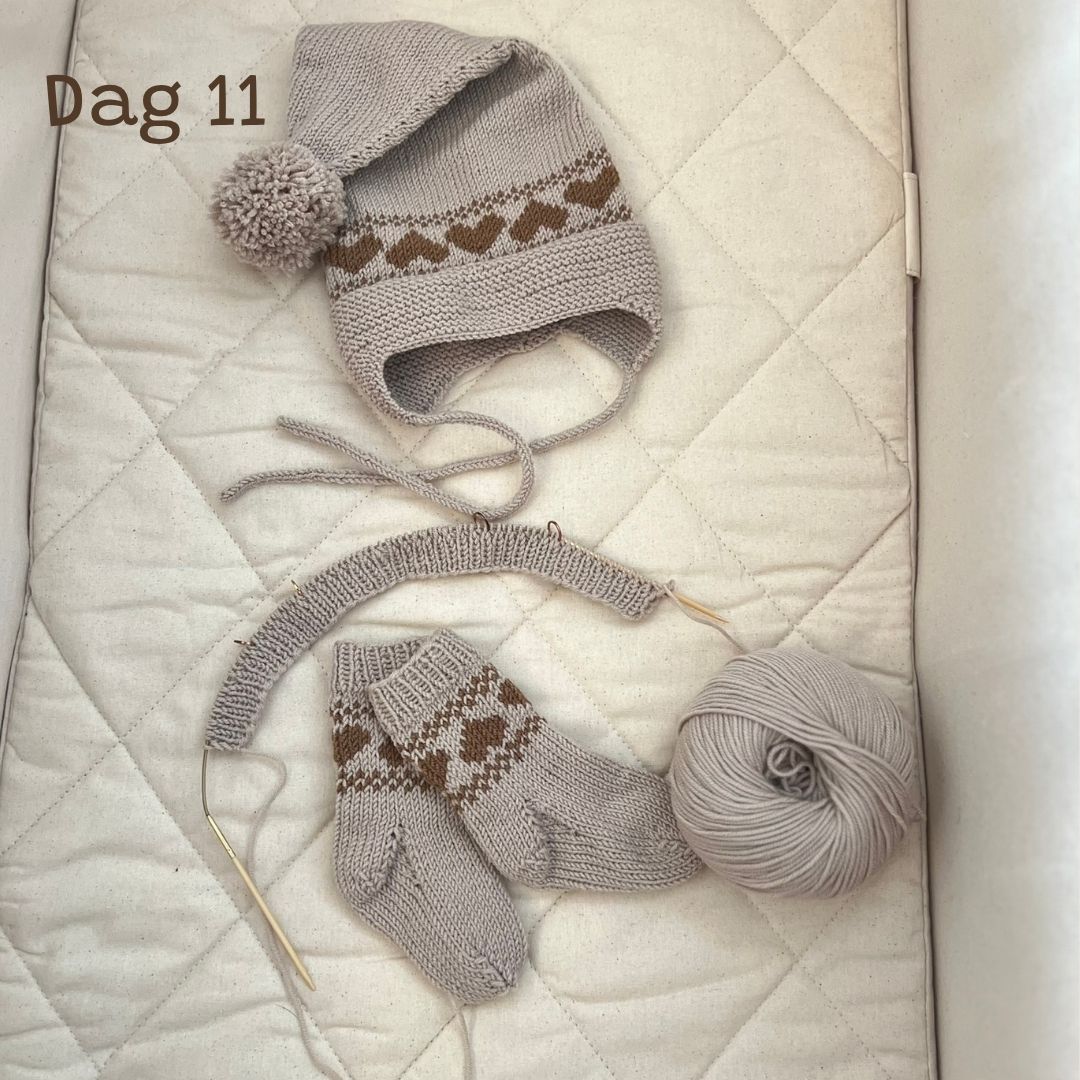 Tell ned til jul med Vesleskattens julekalender, strikkekalender, adventskalender for strikkere dag 11
