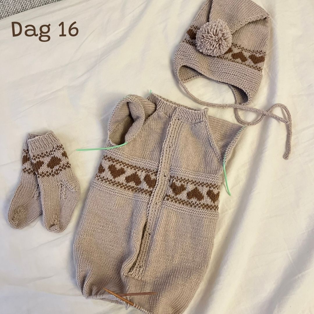 Tell ned til jul med Vesleskattens julekalender, strikkekalender, adventskalender for strikkere dag 16