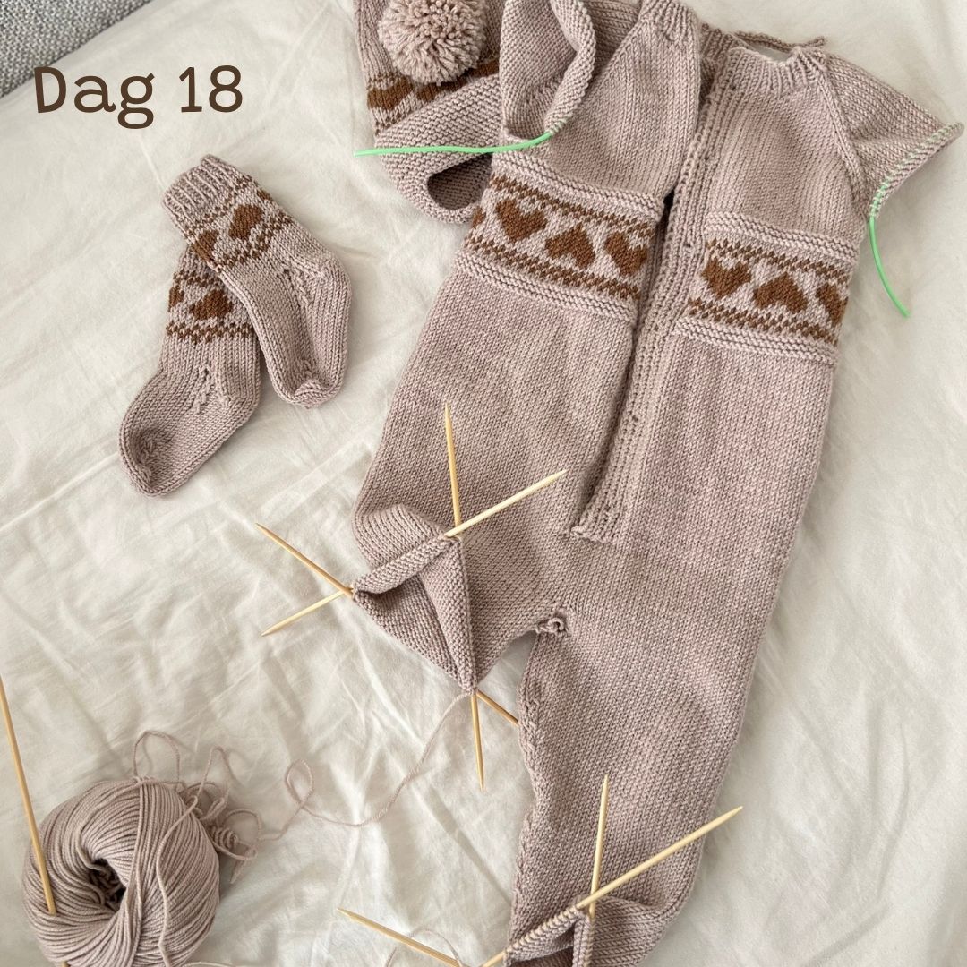 Tell ned til jul med Vesleskattens julekalender, strikkekalender, adventskalender for strikkere dag 18