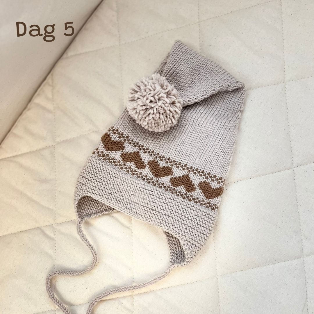 Tell ned til jul med Vesleskattens julekalender, strikkekalender, adventskalender for strikkere dag 5