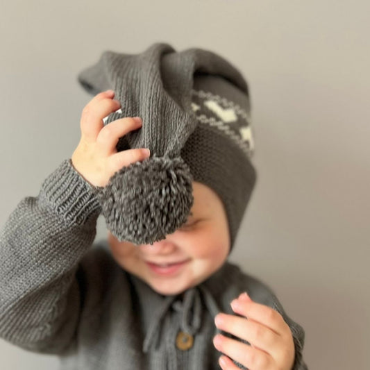 Strikke lue til baby og barn 0-4 år. Oppskrift som pdf. Med eller uten garn.