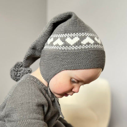 Langlue med mønster. Strikk til baby og barn. 0-4 år.