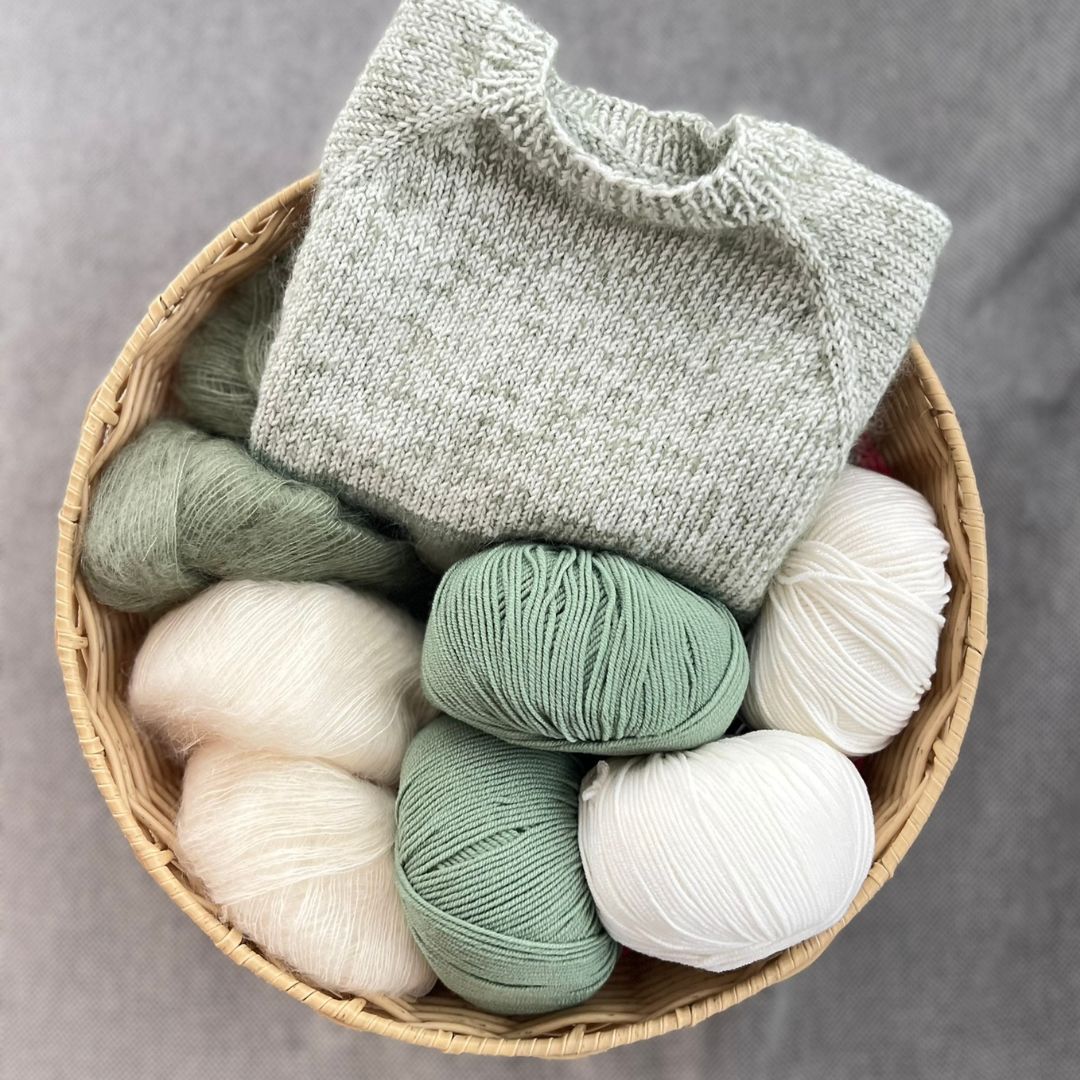 Strikkegenser til barnehagebarn 1-6 år. Strikk i mohair til barn.
