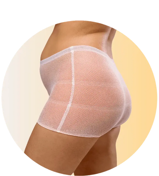 Nettingtruse, sykehustruse fra Carriwell. Truse til fødebagen.