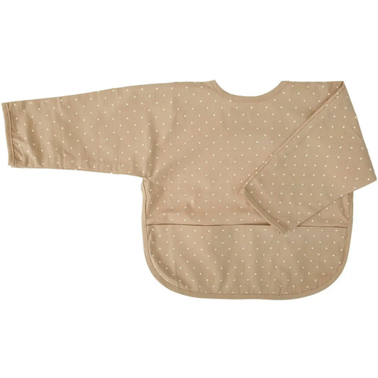 Smekke fra Summerville Organic i fargen sand. Smekke med sølelomme og lange armer. Forhindrer søl. 