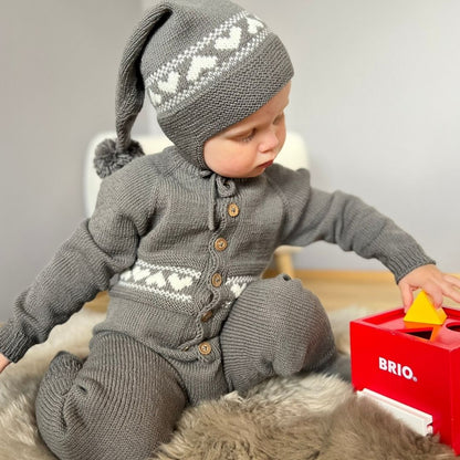 Strikkeoppskrift dress til baby og småbarn. Oppskrift som pdf. 0-4 år. 